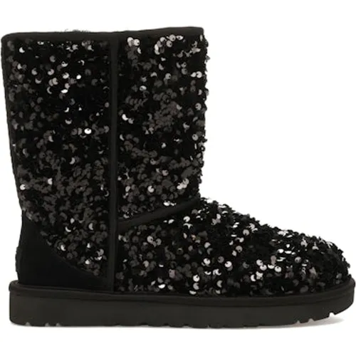 Classic Short Chunky Sequin Boot Black (Women's) - Ugg - Modalova