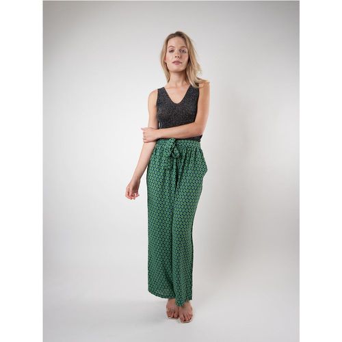 Pantalon fluide ceinture nouée, motifs dorés | Couleur: | Taille: Taille unique - My Store - Modalova