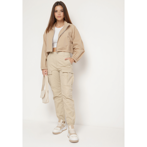 Jogging cargo en coton avec taille élastique | Couleur: | Taille: XS - Naumy - Modalova