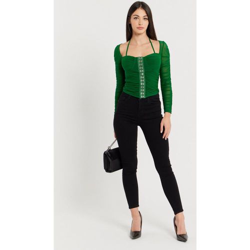 Top corset froncé manches longues | Couleur: | Taille: M/L - My Store - Modalova