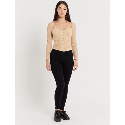 Top corset froncé manches longues | Couleur: | Taille: M/L - My Store - Modalova