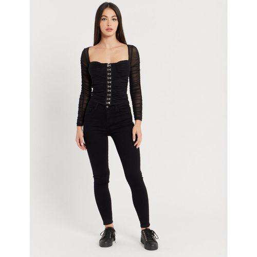 Top corset froncé manches longues | Couleur: | Taille: M/L - My Store - Modalova