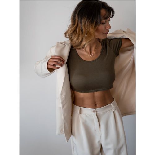 Crop top manche courte col rond | Couleur: | Taille: Taille unique - My Store - Modalova