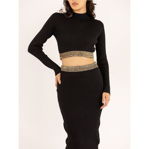 Ensemble crop top et jupe moulant en maille | Couleur: | Taille: Taille unique - My chic - Modalova