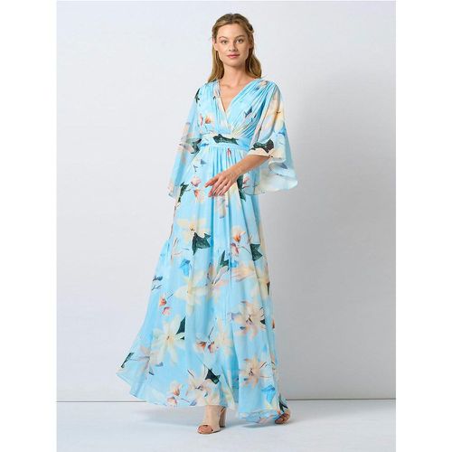 Robe longue fluide à fleurs et manches volants | Taille: M | Couleur: - My Store - Modalova