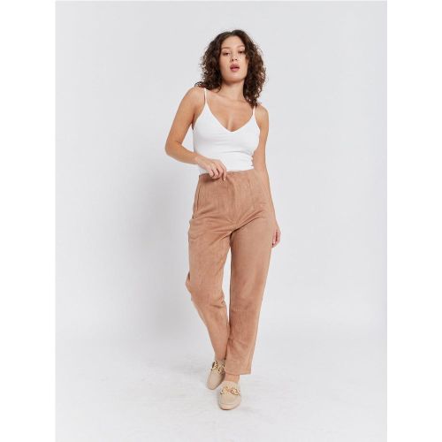 Pantalon droit effet suedine | Couleur: | Taille: S - My Store - Modalova