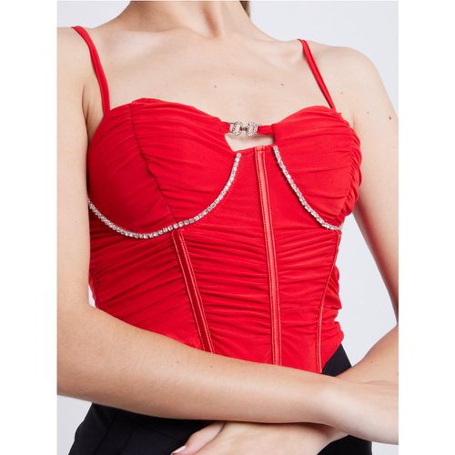 Top corset avec finition froncée | Couleur: | Taille: S/M - My Store - Modalova