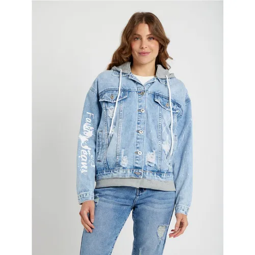 Blouson en jean à capuche | Couleur: | Taille: L - My Store - Modalova