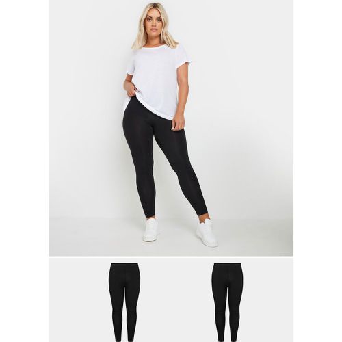 Lot De 2 Leggings Jersey , Grande Taille & Courbes - Yours - Modalova