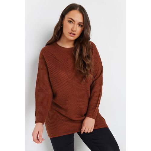 Curve Essential Burnt Knitted Jumper, Grande Taille & Courbes - Yours - Modalova