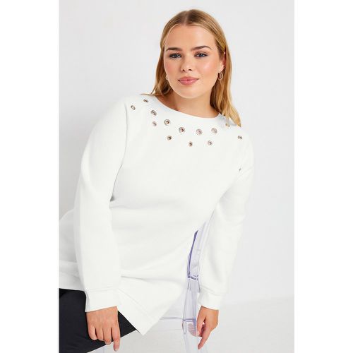 Sweatshirt Clouté Manches Longues, Grande Taille & Courbes - Yours - Modalova