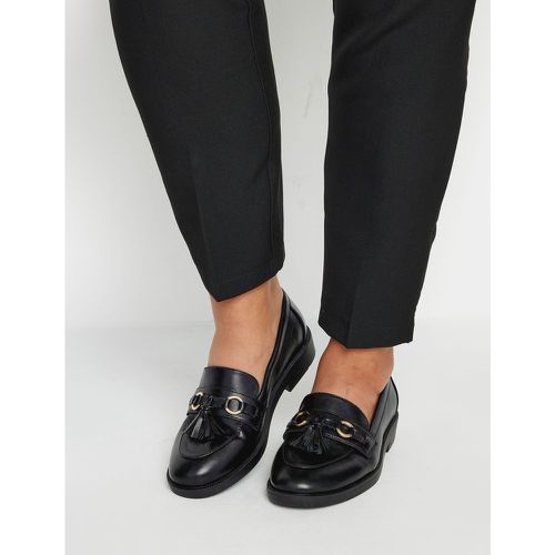 Black Tassel Detail Loafers In Extra Wide eee Fit - Yours - Modalova