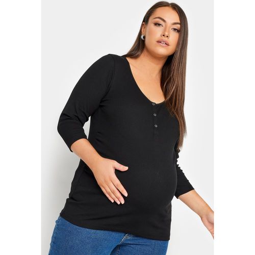 Maternity Top Nervuré Boutonné - Bump It Up - Modalova