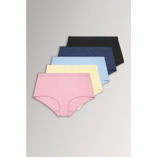 Lot De 5 Culottes Couvrantes Bleu Pastel Size 50-52 - Yours - Modalova