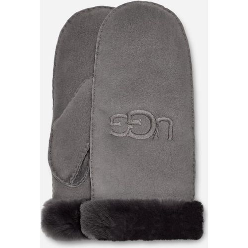 Sheepskin Embroider Gants in Grey, Taille L/XL, Shearling - Ugg - Modalova