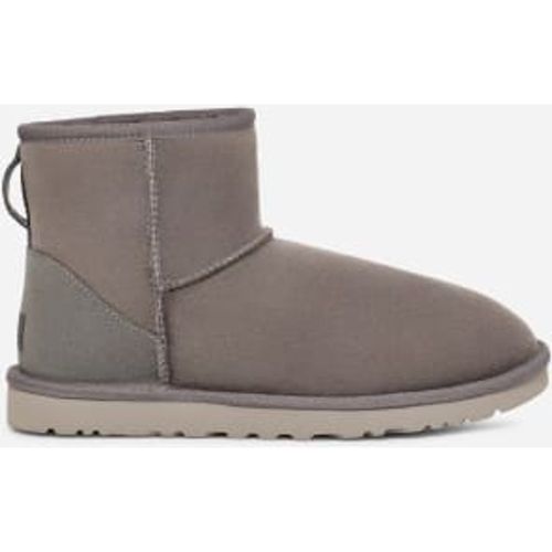 Classic Mini Bottes in Grey, Taille 41, Cuir/Shearling/Daim/Double Face - Ugg - Modalova