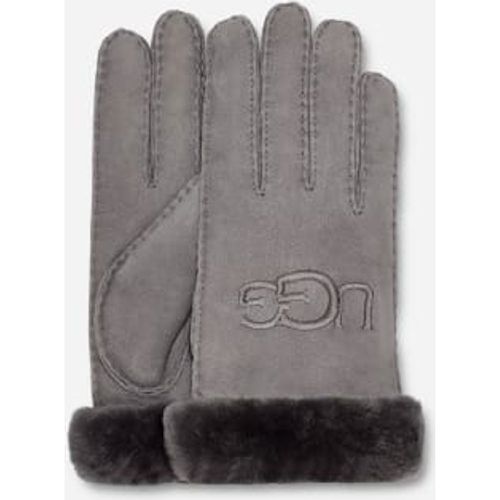 Sheepskin Embroidered Gants in Grey, Taille L, Shearling - Ugg - Modalova