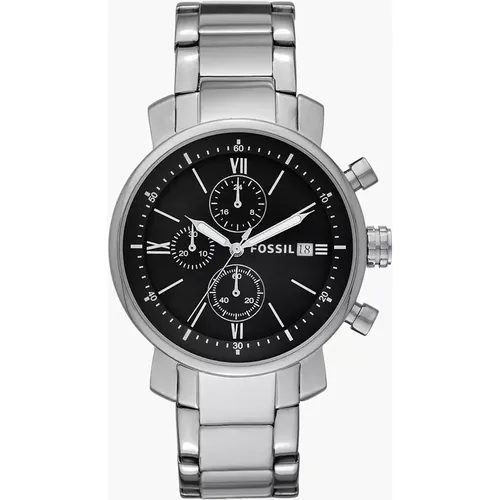 Montre Rhett chronographe en acier inoxydable - Fossil Outlet - Modalova