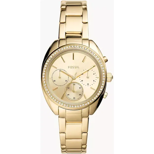 Femmes Montre Vale chronographe en acier inoxydable - Fossil Outlet - Modalova