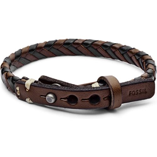 Men Bracelet En Cuir Tressé - One size - Fossil - Modalova