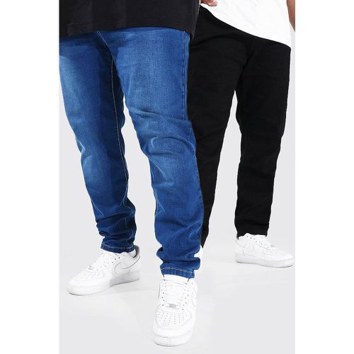 Grande taille - Lot de 2 de jeans skinny stretch - - 44R - Boohooman - Modalova