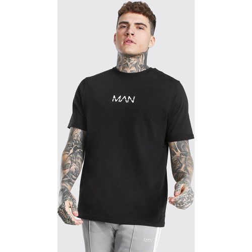 T-shirt à manches retroussées Original Man - Boohooman - Modalova