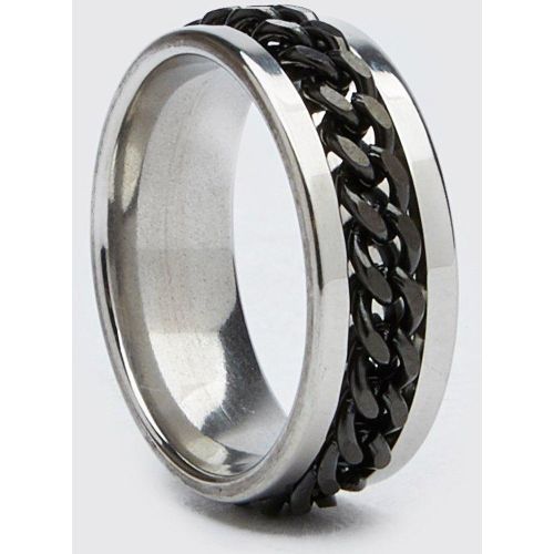 Bague à détail chaîne - ONE SIZE - Boohooman - Modalova