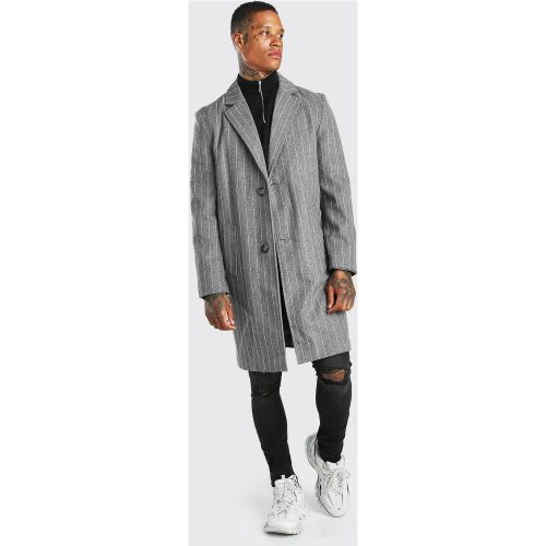 Pardessus droit rayé - M - Boohooman - Modalova