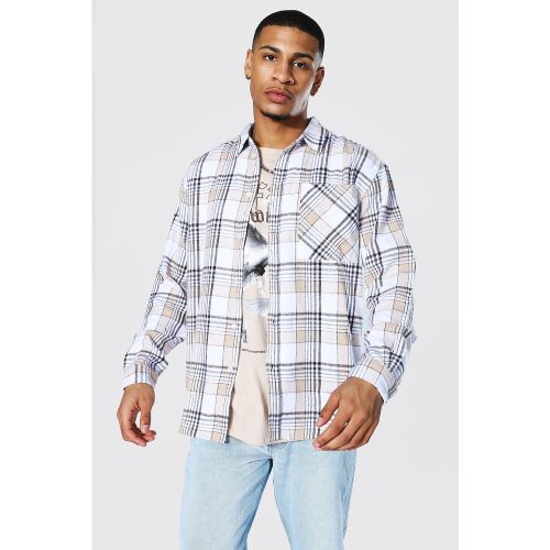 Chemise à carreaux oversize - M - Boohooman - Modalova
