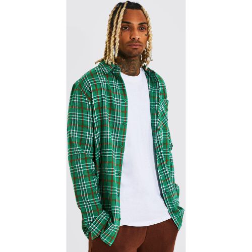 Chemise longue à carreaux - L - Boohooman - Modalova