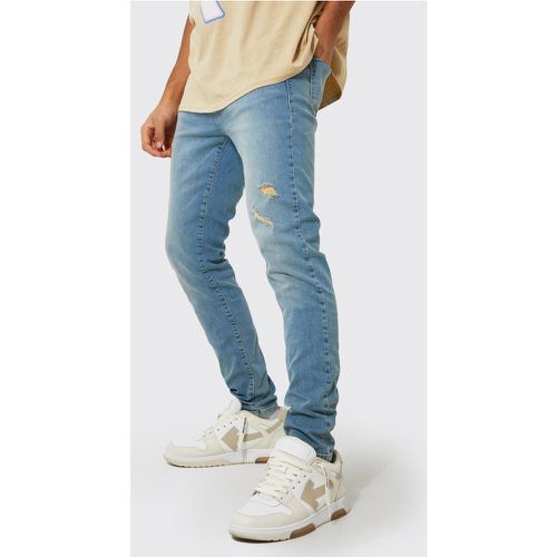 Jean skinny stretch à déchirures - - 30R - Boohooman - Modalova