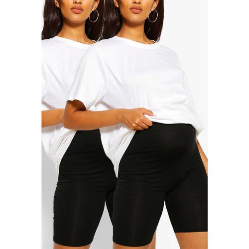 Maternité - Lot De 2 Shorts Cycliste De Grossesse - 40 - boohoo - Modalova