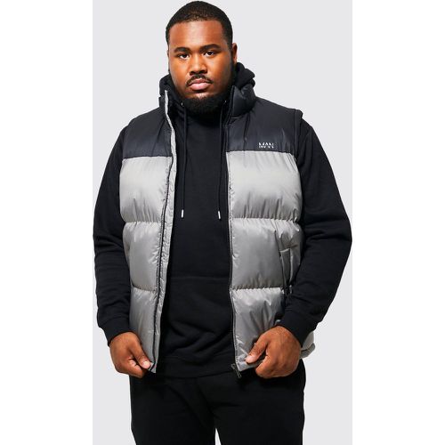 Grande taille - Doudoune color block sans manches - XXL - Boohooman - Modalova