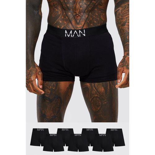 Lot de 7 boxers mi-longs à inscription - MAN - Boohooman - Modalova