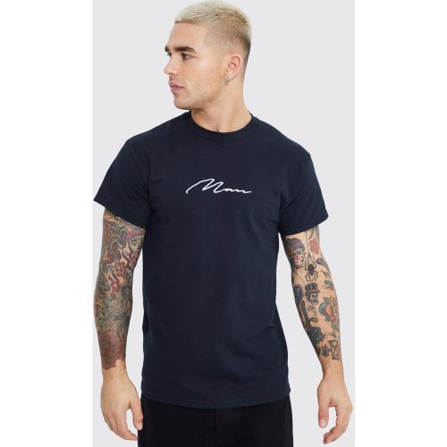 T-shirt avec logo brodé - MAN - M - Boohooman - Modalova