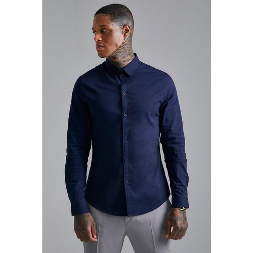 Chemise cintrée à manches longues - Boohooman - Modalova