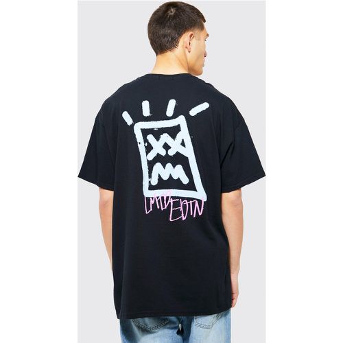 T-shirt oversize à imprimé au dos - M - Boohooman - Modalova