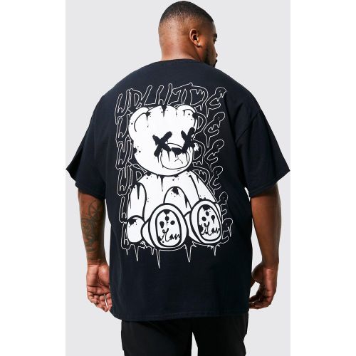 Grande taille - T-shirt à imprimé ours en peluche - 2XL - Boohooman - Modalova
