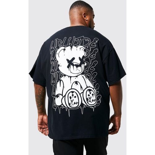 Grande taille - T-shirt à imprimé ours en peluche - - XXXXL - Boohooman - Modalova