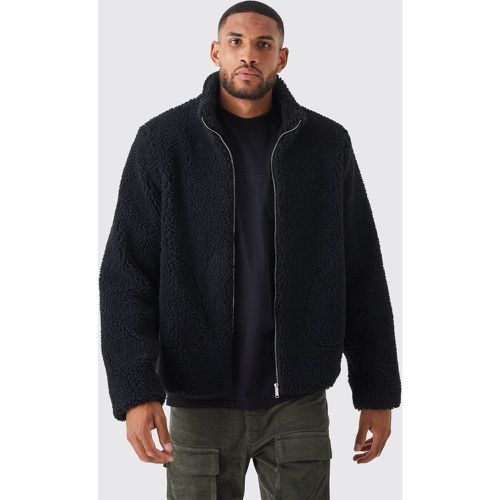 Tall - Veste en polaire à col montant homme - M - Boohooman - Modalova