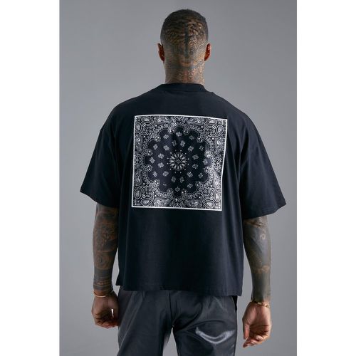 T-shirt oversize à imprimé bandana - S - Boohooman - Modalova