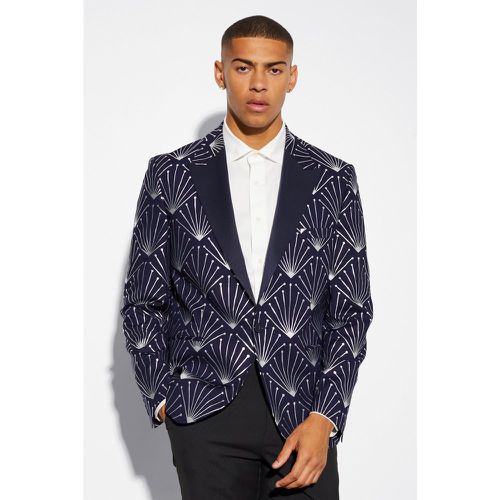 Blazer imprimé ample - 36 - Boohooman - Modalova