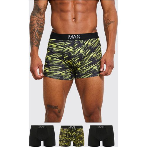 Lot de 3 boxers à imprimé peinture - L - Boohooman - Modalova