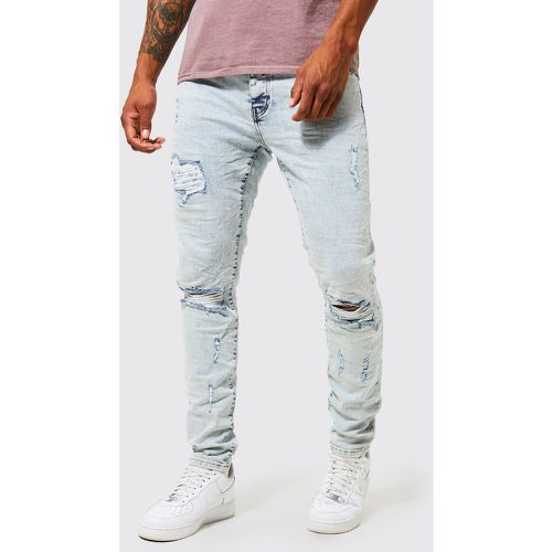 Jean skinny déchiré - 34 - Boohooman - Modalova