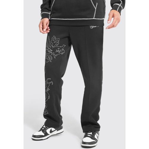 Tall - Jogging ample à imprimé dragon - M - Boohooman - Modalova