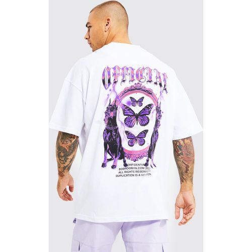 T-shirt oversize imprimé graphique - M - Boohooman - Modalova