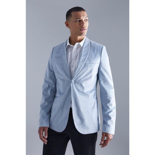 Tall - Blazer cintré en velours - 36 - Boohooman - Modalova