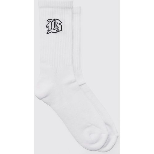 Chaussettes à logo B - Boohooman - Modalova