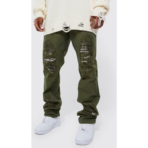 Pantalon cargo déchiré - 30 - Boohooman - Modalova