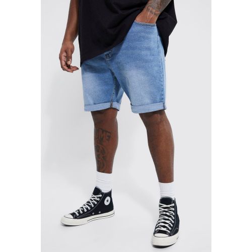 Grande taille - Short skinny en jean - 40 - Boohooman - Modalova